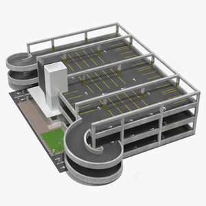 Car Parking Building Fur 3D model