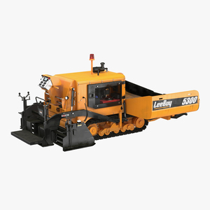 Asphalt Paver LeeBoy 5300 Rigged 3D