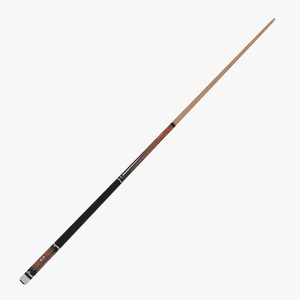 3D Vintage Wooden Pool Cue model