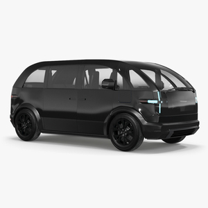 3D model Electric Vehicle Premium Black