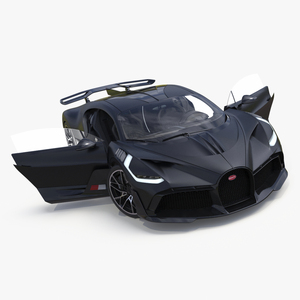 3D model Bugatti Divo Black Rigged