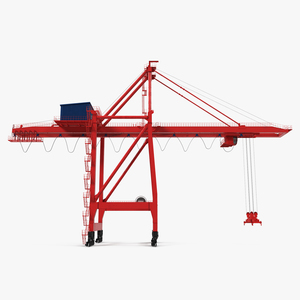 3D Ship to Shore Crane Rigged