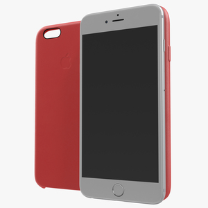 iPhone 6 Plus Silver and Case 3D model