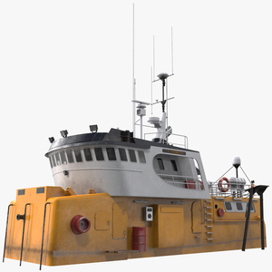 3D Fishing Boat Cabin model