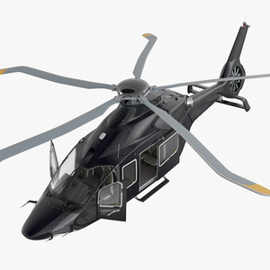 Medium Private Helicopter Rigged 3D