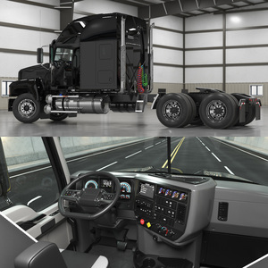 Pinnacle 2025 Truck Black Rigged 3D