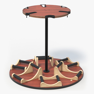 3D model Carousel Rotating Guitar Stand