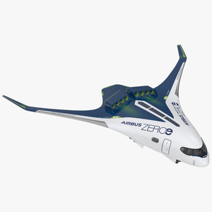 3D model Airbus ZEROe Blended-Wing Body