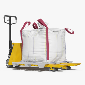 3D model Pallet Jack with Bulk Bag