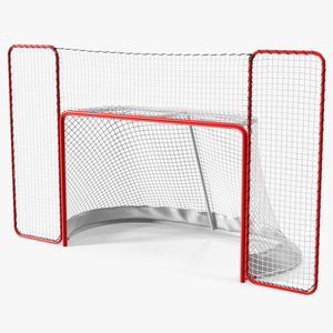 3D Folding Hockey Goal with Backstop model