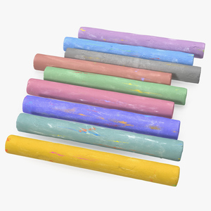 3D model Coloured Playground Chalk