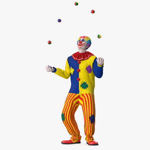 3D Clown with Balls