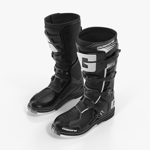 3D Gaerne SG10 Mens Black Motocross Boots model