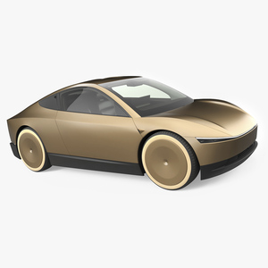 3D Tesla Cybercab Robotaxi model