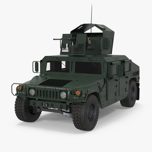 3D Humvee M1151 Enhanced Armament Carrier model