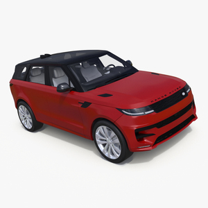 3D Range Rover Sport 2023 Red