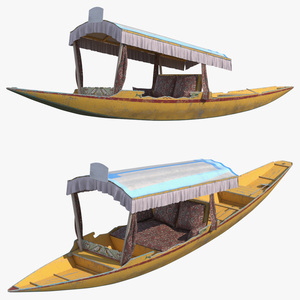 3D Shikara Yellow Old model