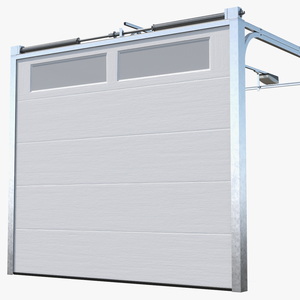 3D Sectional Garage Door with Mechanism