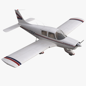 3D model Light Aircraft Piper PA 28 Cherokee