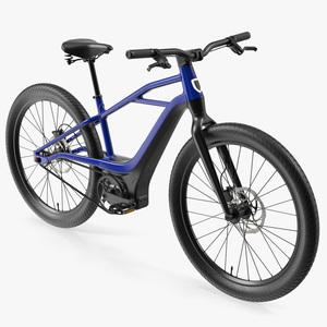 3D model Modern Electric Bike Blue