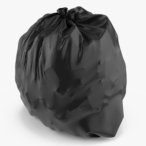 3D Tied Garbage Bag