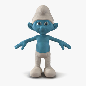 Smurf with Fur 3D model