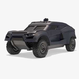 3D Armored Tactical Ground Interceptor Vehicle model