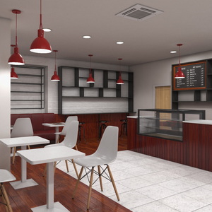 3D Modern Coffee Shop model