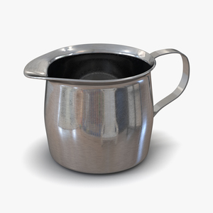 3D Pitcher Creamer Steel 2 model