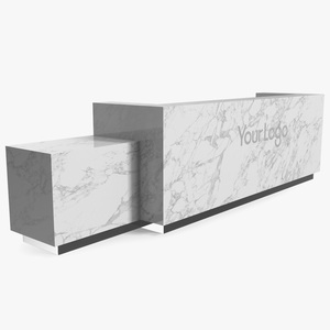 3D Reception Desk Modern