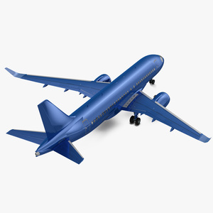 3D Airbus A220 100 Detailed Interior Generic Rigged model