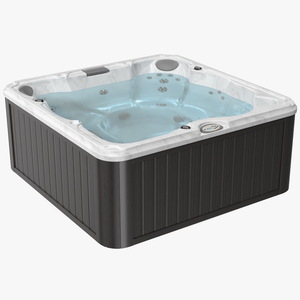 3D Hot Tub with Water model