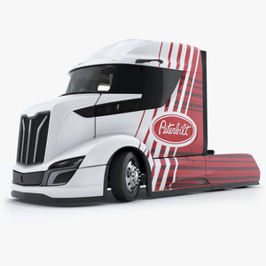 Peterbilt Supertruck 2 Rigged 3D model