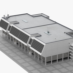 3D model NASA Launch Control Center Building