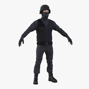 SWAT Man Mediterranean 3 3D model