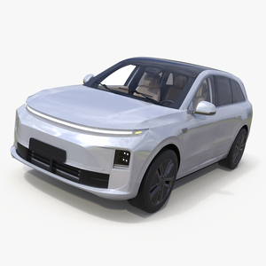 3D Compact SUV Pearl White model