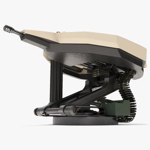 Armored Combat Turret with Ammunition 3D