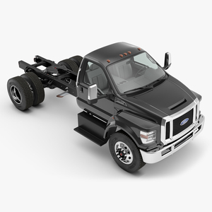 Ford F650 Crew Cab and Fifth Wheel 3D model