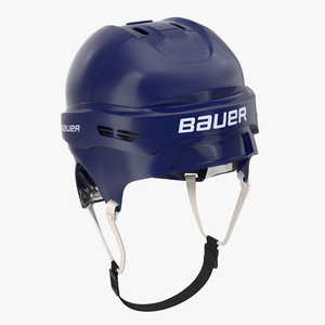 Ice Hockey Helmet Blue 2 3D model