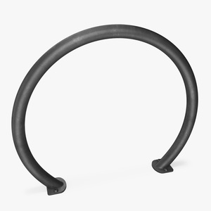 3D model Bicycle Rack Circle Black