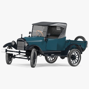 3D model Ford Model T Roadster Pickup Rigged