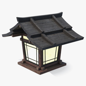 3D Japanese Lantern Small Old