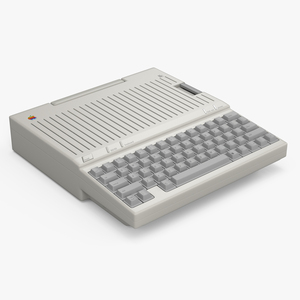 3D Vintage Apple Computer IIc