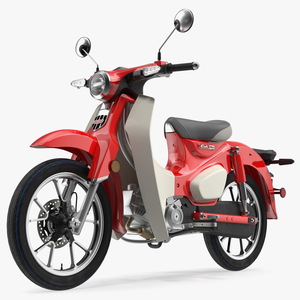 Scooter Honda Super Cub 2024 Red 3D