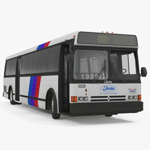 3D Flxible Metro D Bus Rigged