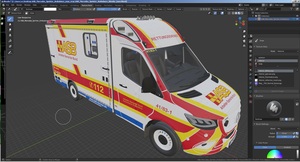 3D ASB Mercedes Sprinter Ambulance