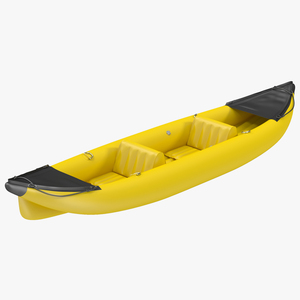 Kayak 3 Yellow 3D model