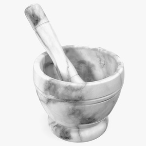 Marble Mortar and Pestle 3D model