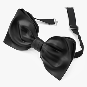 3D Black Bow Tie model