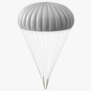 Dome Gray Parachute 3D model